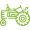 tracteurs icone vert